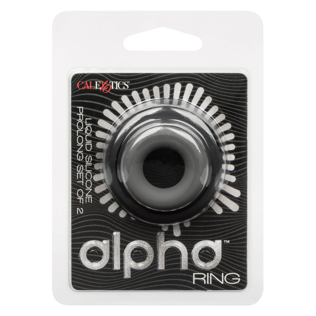 Alpha Liquid Silicone Prolong Set of 2 - Black/gray CalExotics