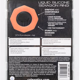 Alpha Liquid Silicone Sexagon Ring - Orange CalExotics