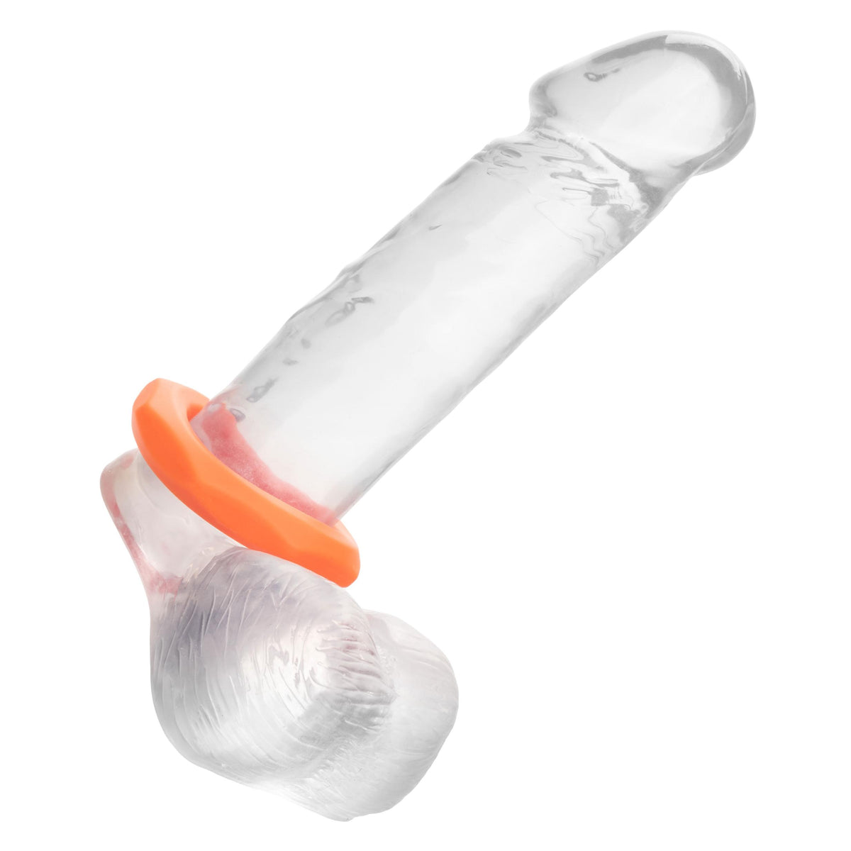 Alpha Liquid Silicone Sexagon Ring - Orange CalExotics