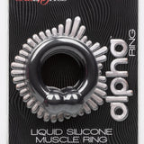 Alpha Liquid Silicone Muscle Ring - Black CalExotics