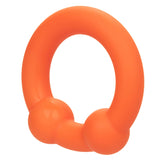 Alpha Liquid Silicone Dual Ball Ring - Orange Orange CalExotics