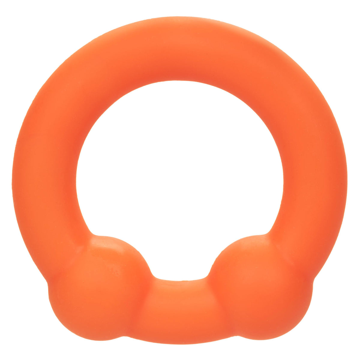 Alpha Liquid Silicone Dual Ball Ring - Orange Orange CalExotics