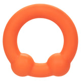 Alpha Liquid Silicone Dual Ball Ring - Orange Orange CalExotics