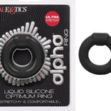 Alpha Liquid Silicone Optimum Ring - Black CalExotics