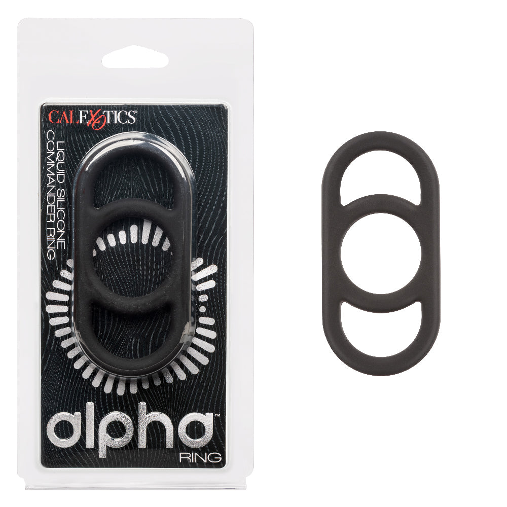 Alpha Liquid Silicone Commander Ring - Black CalExotics