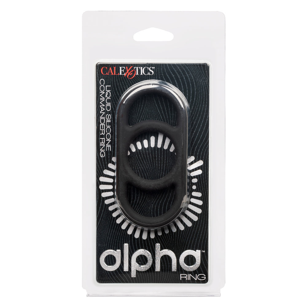 Alpha Liquid Silicone Commander Ring - Black CalExotics