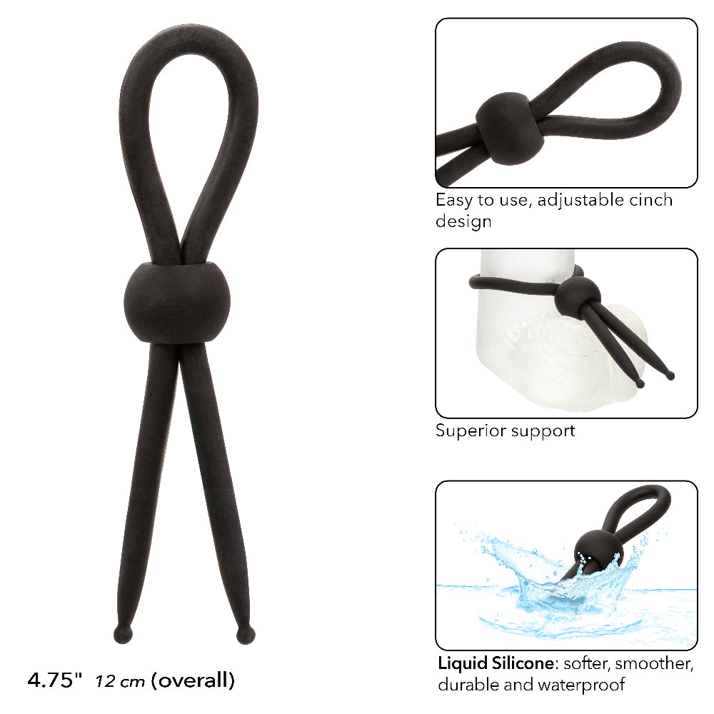 Alpha Liquid Silicone Lasso - Black CalExotics