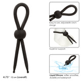 Alpha Liquid Silicone Lasso - Black CalExotics