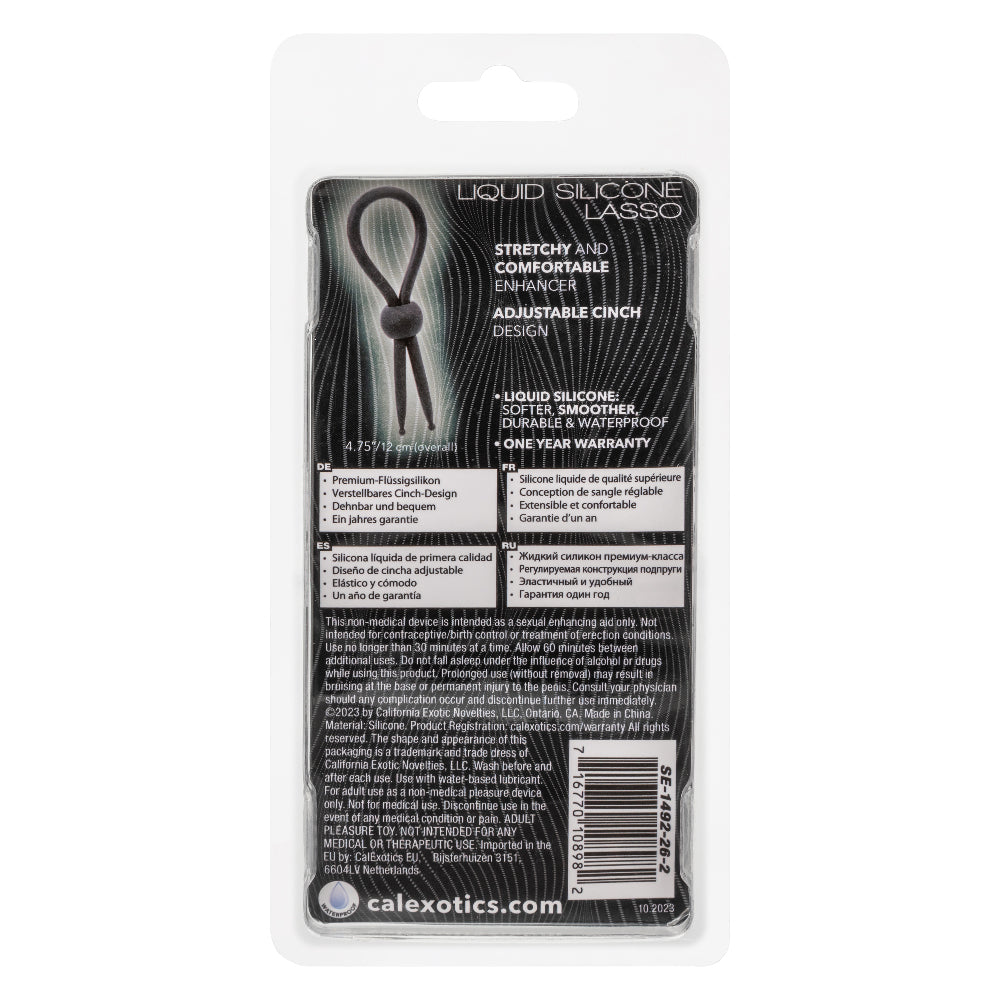 Alpha Liquid Silicone Lasso - Black CalExotics