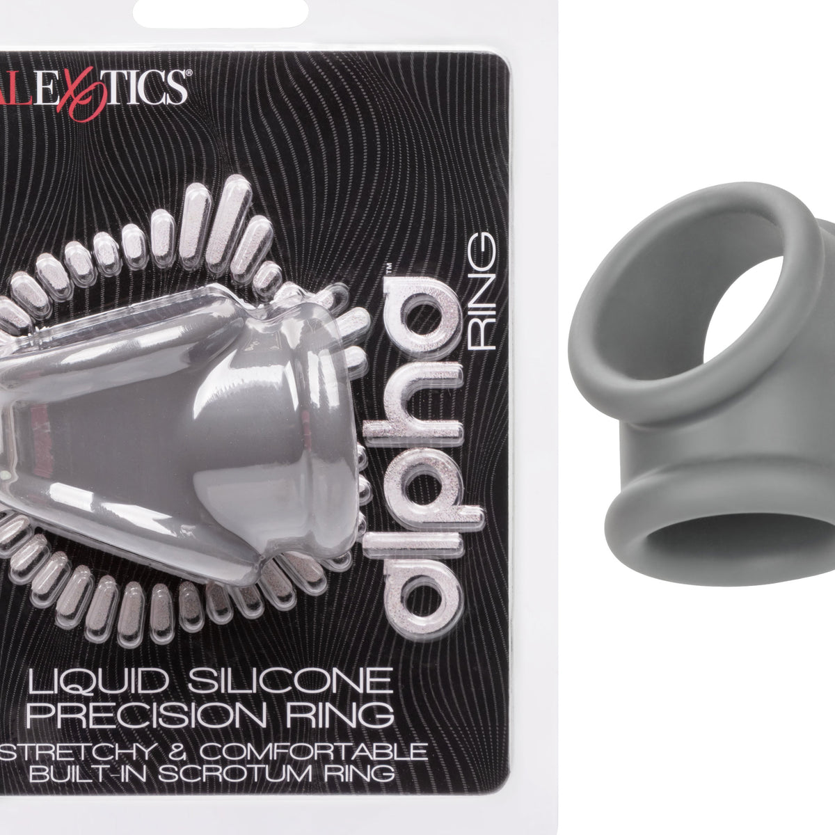 Alpha Liquid Silicone Precision Ring - Gray CalExotics