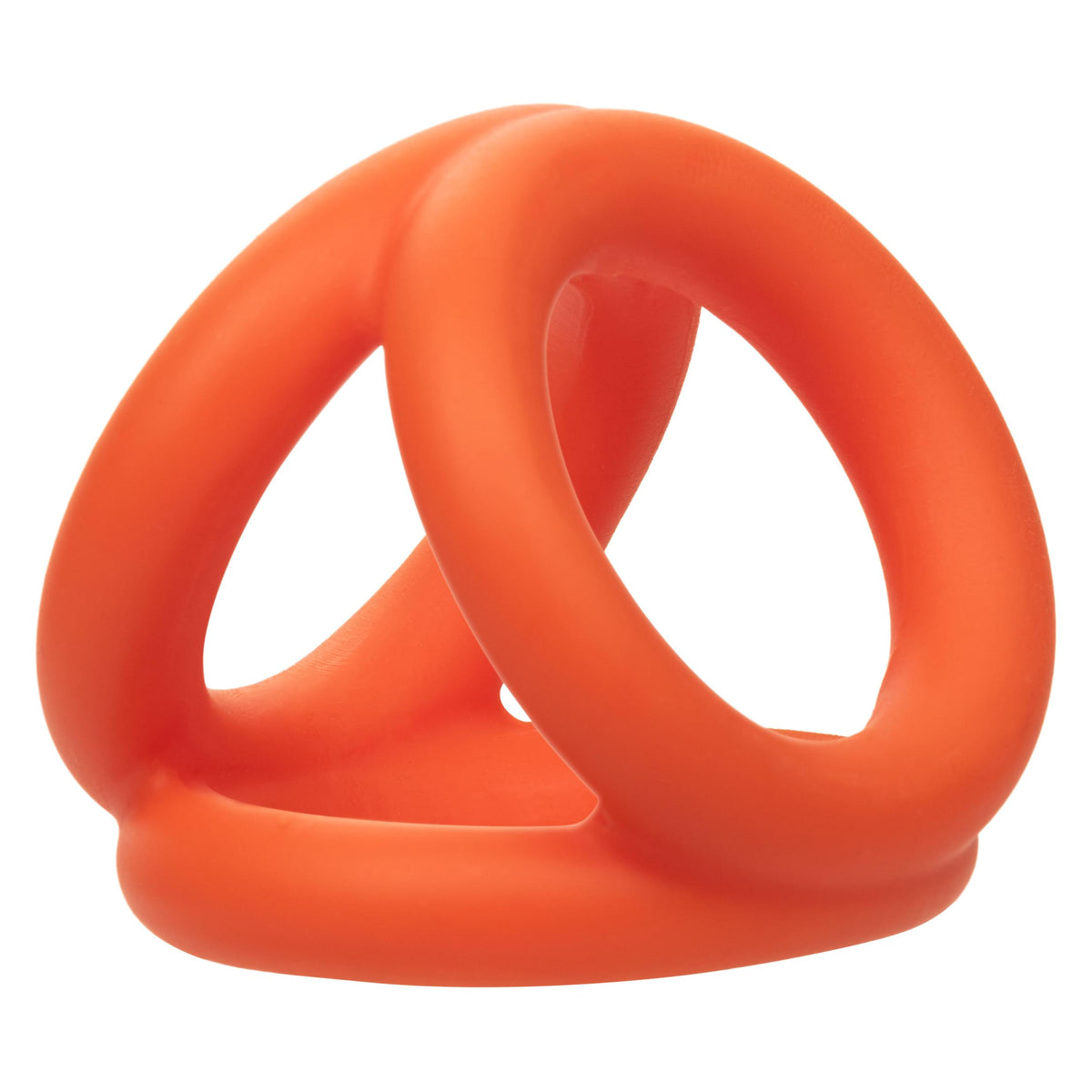 Alpha Liquid Silicone Tri-Ring - Orange  Orange CalExotics