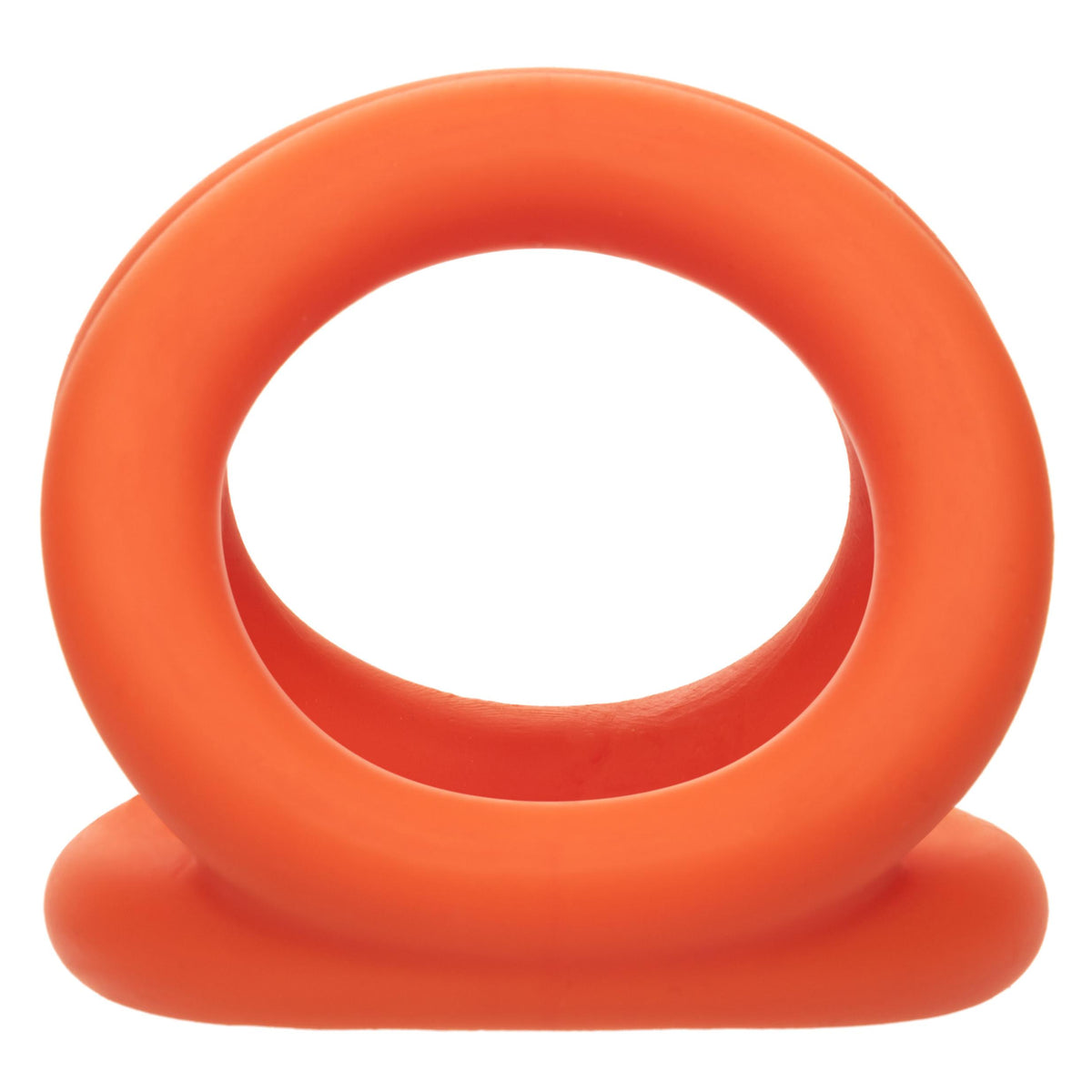 Alpha Liquid Silicone Tri-Ring - Orange  Orange CalExotics