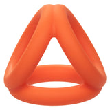 Alpha Liquid Silicone Tri-Ring - Orange  Orange CalExotics