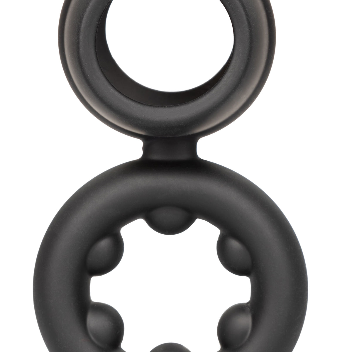 Alpha Liquid Silicone Dual Support Magnum Ring - Black CalExotics