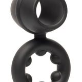 Alpha Liquid Silicone Dual Support Magnum Ring - Black CalExotics