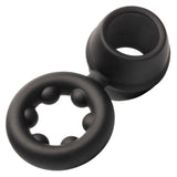 Alpha Liquid Silicone Dual Support Magnum Ring - Black CalExotics