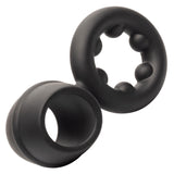 Alpha Liquid Silicone Dual Support Magnum Ring - Black CalExotics