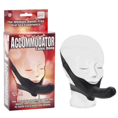 The Original Accomodator Latex Dong - Black CalExotics