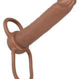 Accommodator Dual Penetrator - Brown CalExotics