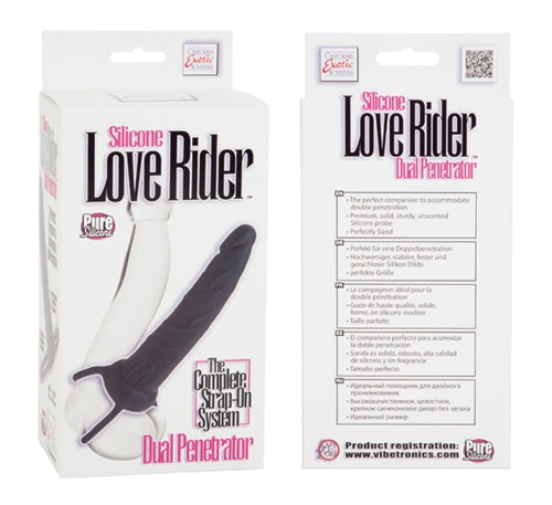 Silicone Love Rider Dual Penetrator - Black CalExotics