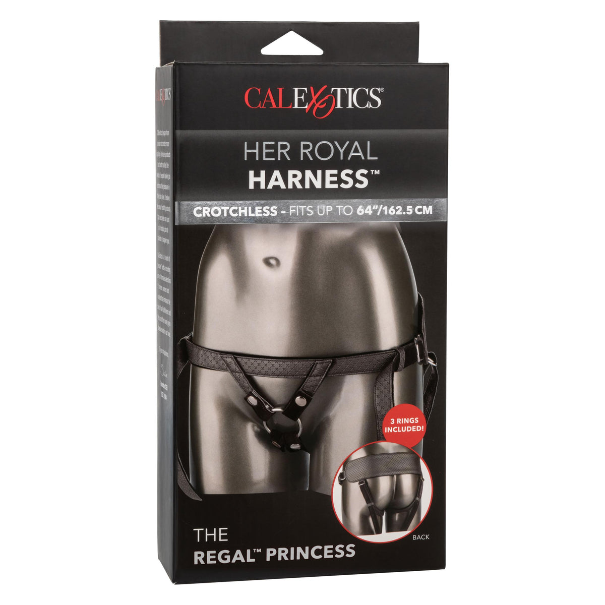 Her Royal Harness  the Regal Princess - Pewter CalExotics