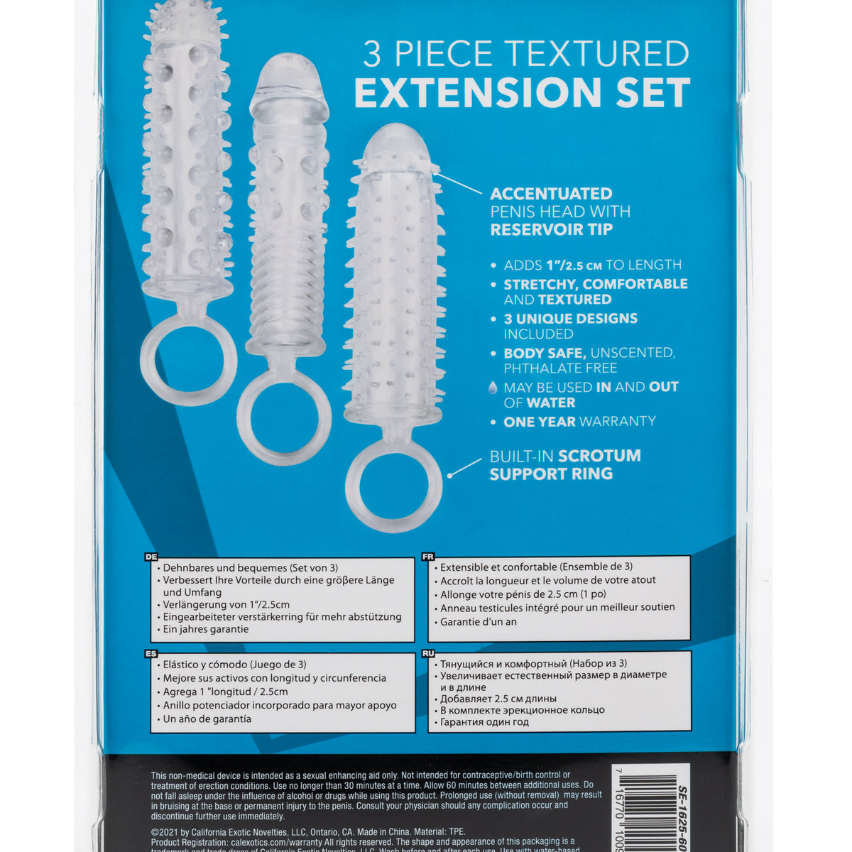 3 Piece Textured Extension Set CalExotics