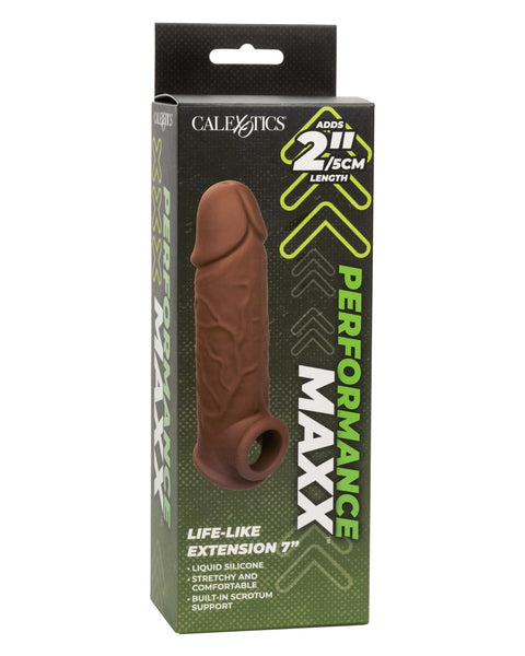 Performance Maxx Life-Like Extension 7 Inch -  Brown CalExotics