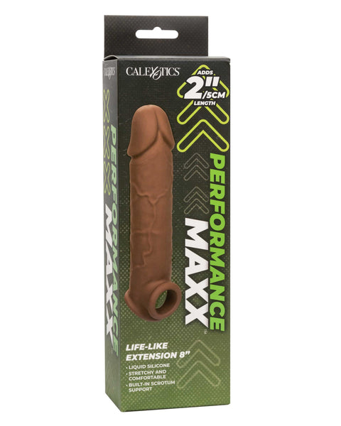 Performance Maxx Life-Like Extension 8 Inch -  Brown CalExotics