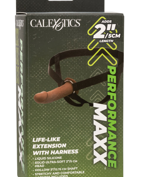 Performance Maxx Life-Like Extension With Harness  - Brown CalExotics