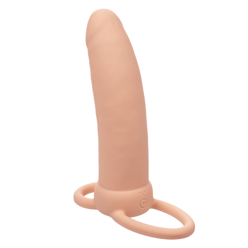 Performance Maxx Rechargeable Thick Dual  Penetrator - Ivory CalExotics