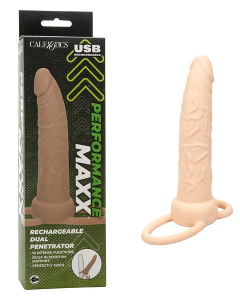 Performance Maxx Rechargeable Dual Penetrator -  Ivory CalExotics