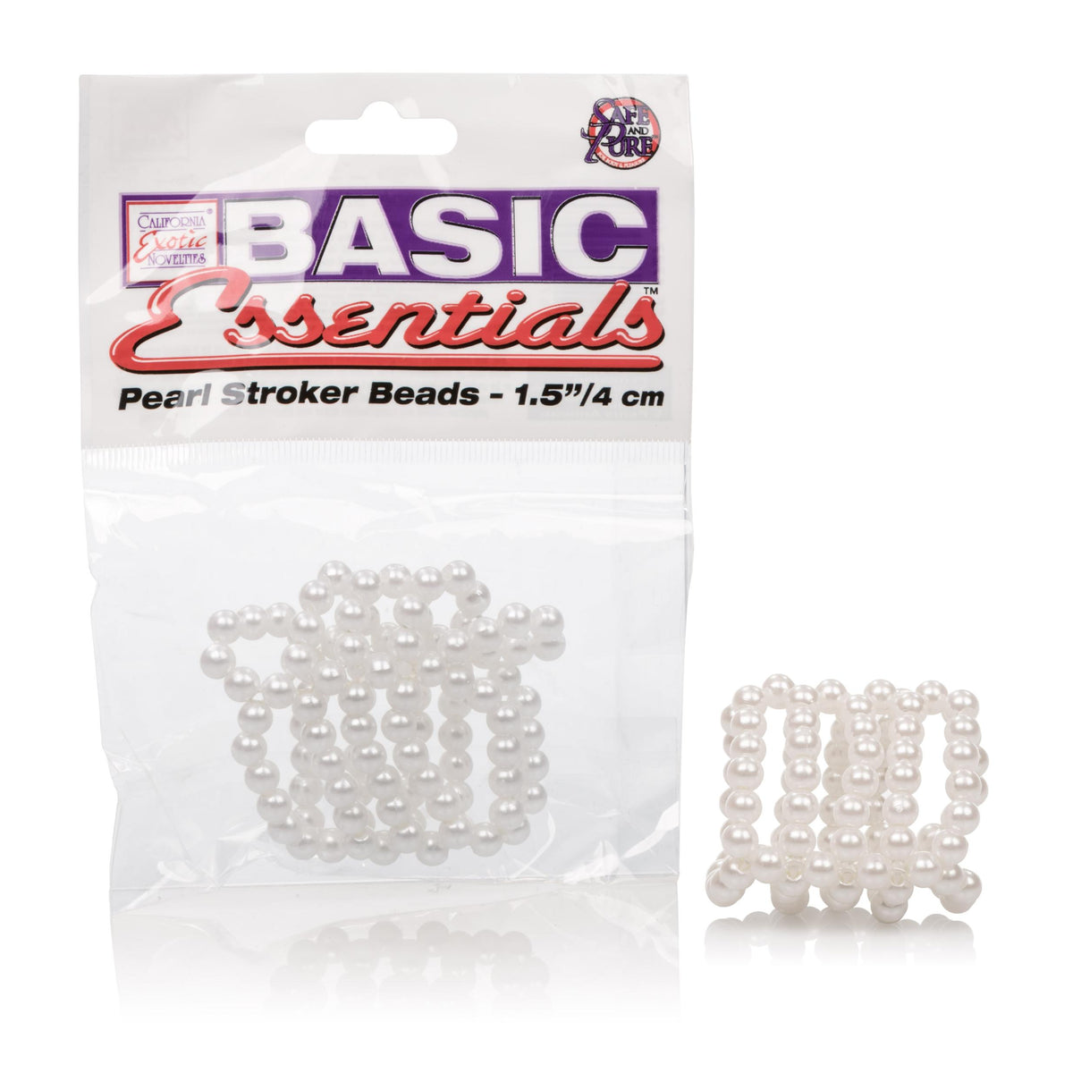 Basic Essentials Pearl Stroker Beads - Small CalExotics