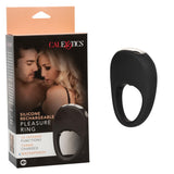 Silicone Rechargeable Pleasure Ring - Black - Black CalExotics