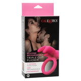 Silicone Rechargeable Triple Clit Flicker CalExotics