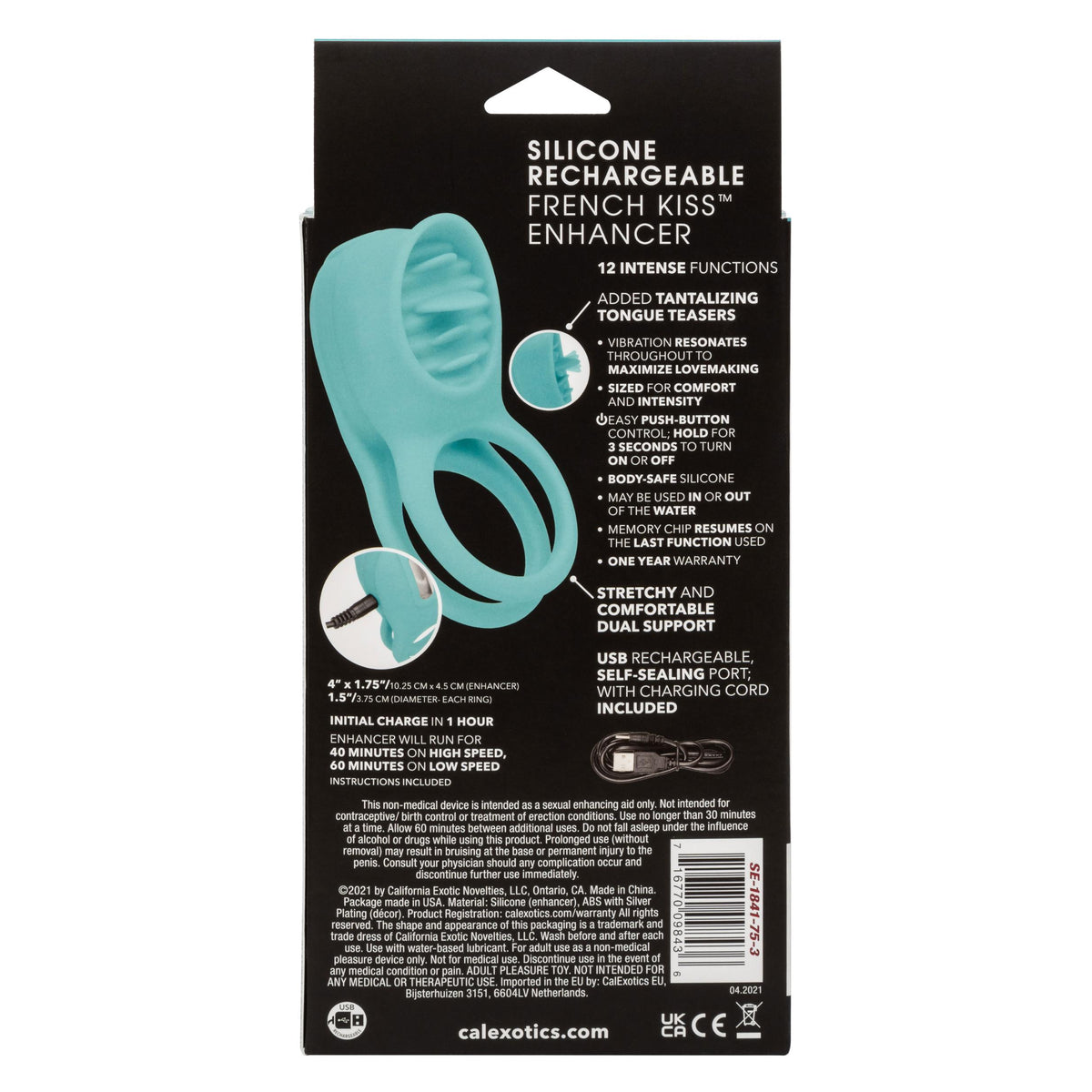 Silicone Rechargeable French Kiss Enhancer CalExotics