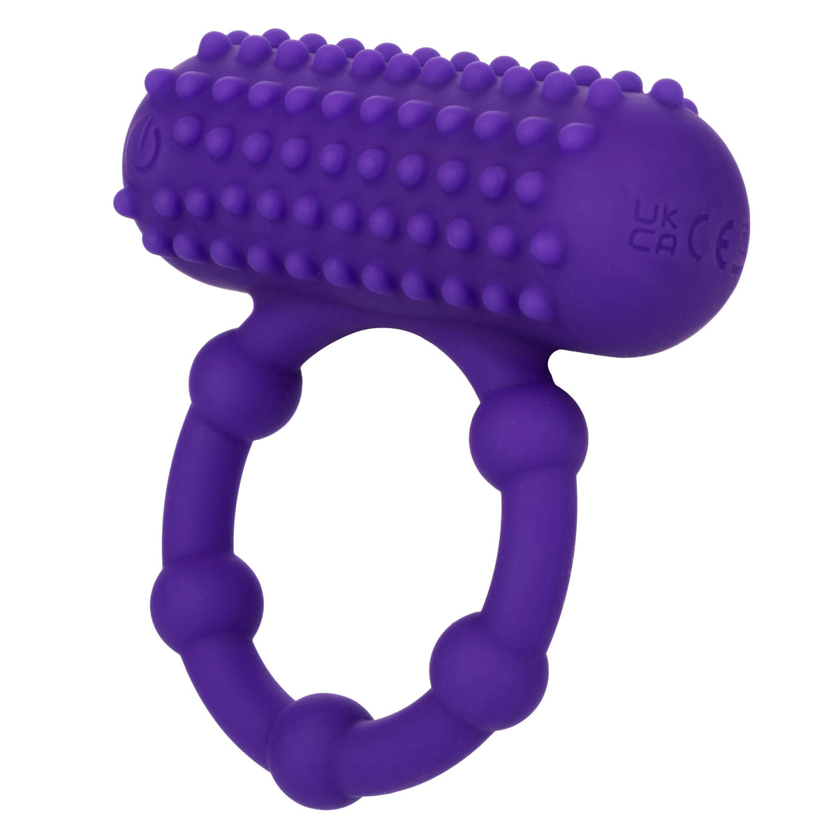 Silicone Rechargeable 5 Bead Maximus Ring - Purple CalExotics