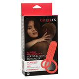 Silicone Rechargeable Vertical Dual Enhancer - Red CalExotics