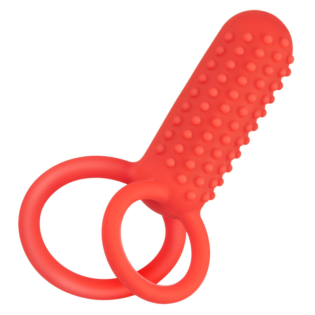 Silicone Rechargeable Vertical Dual Enhancer - Red CalExotics