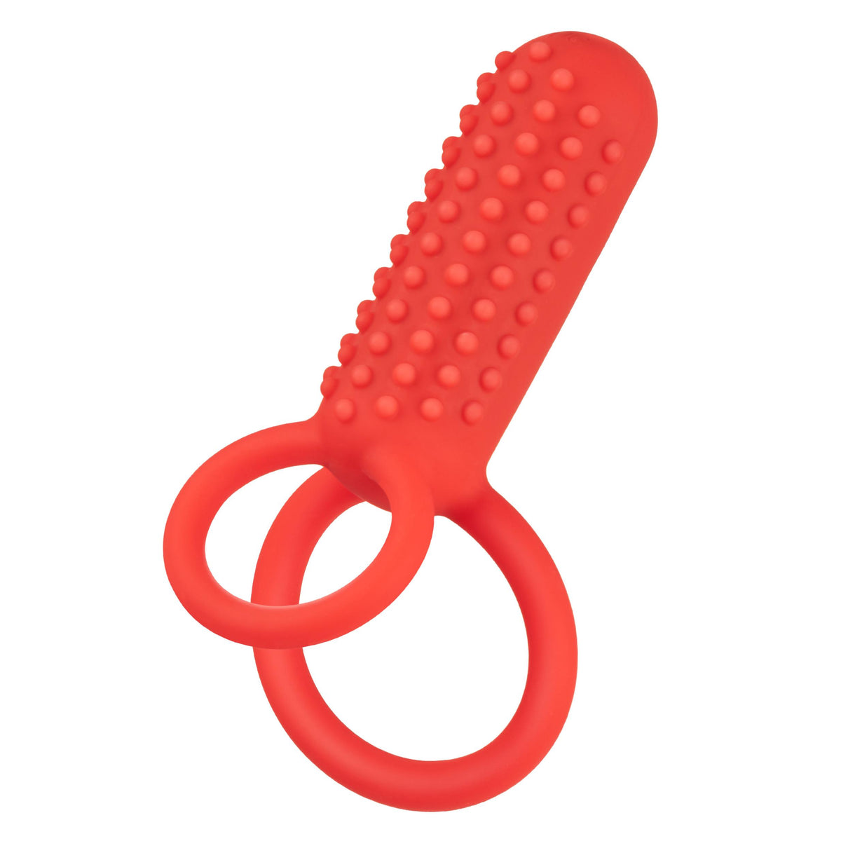 Silicone Rechargeable Vertical Dual Enhancer - Red CalExotics