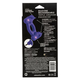 Silicone Rechargeable Triple Orgasm Enhancer -  Purple CalExotics