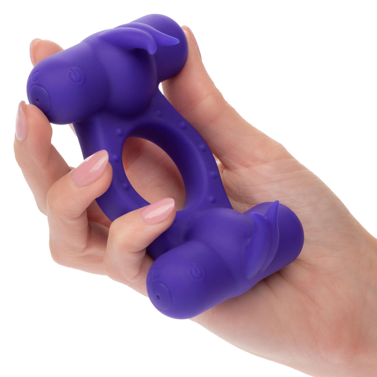 Silicone Rechargeable Triple Orgasm Enhancer -  Purple CalExotics