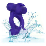 Silicone Rechargeable Triple Orgasm Enhancer -  Purple CalExotics