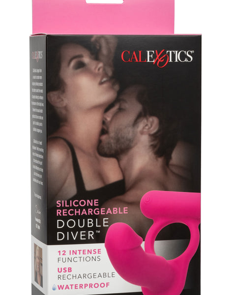 Silicone Rechargeable Double Diver - Pink CalExotics