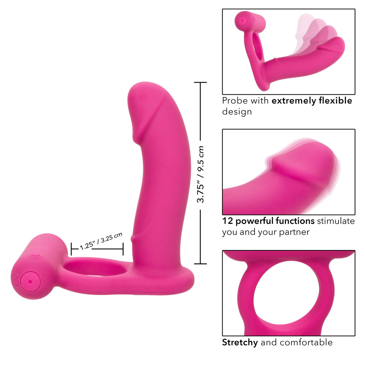 Silicone Rechargeable Double Diver - Pink CalExotics