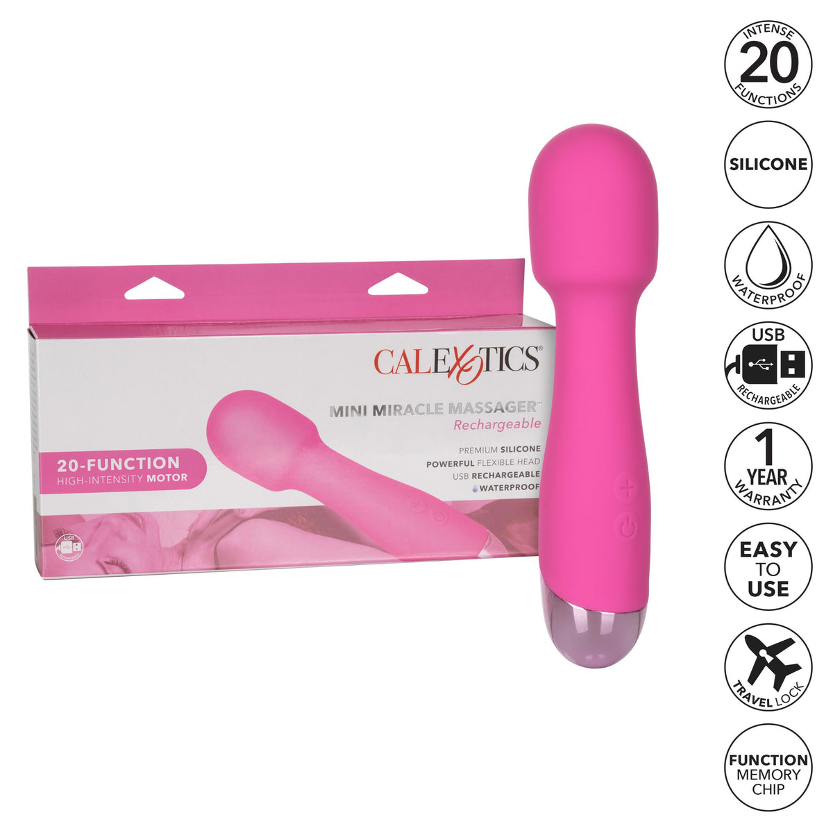 Mini Miracle Massager Rechargeable CalExotics