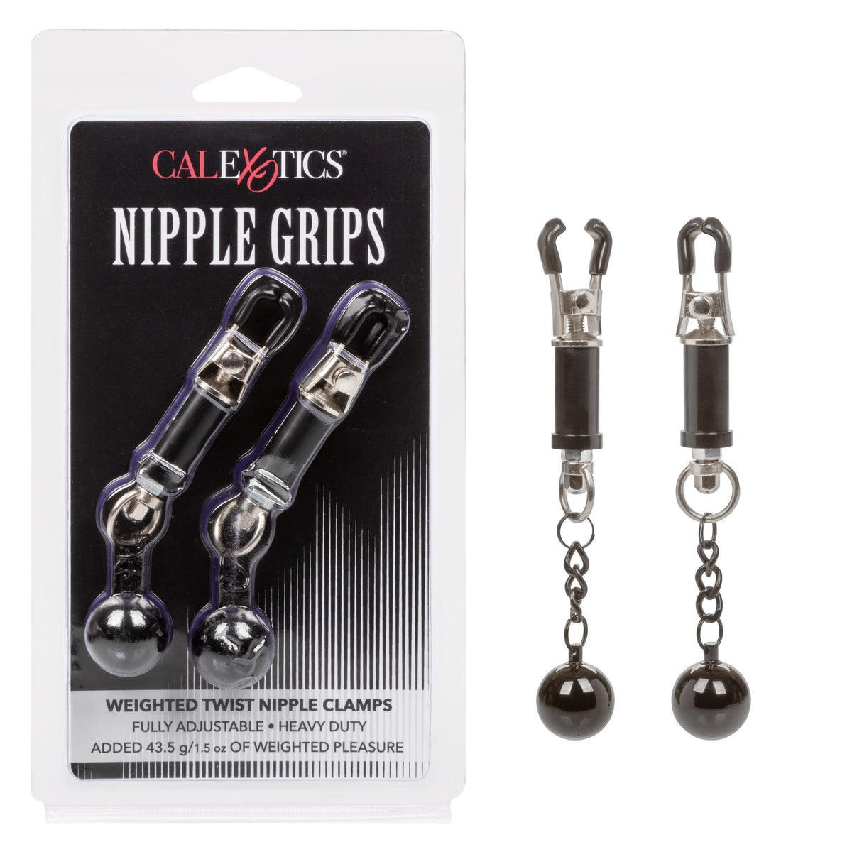 Nipple Grips Weighted Twist Nipple Clamps CalExotics