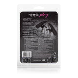 Nipple Play Nipplettes Vibrating Nipple  Clamps - Black CalExotics