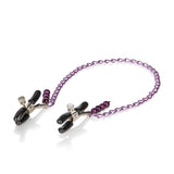 Purple Chain Nipple Clamps CalExotics