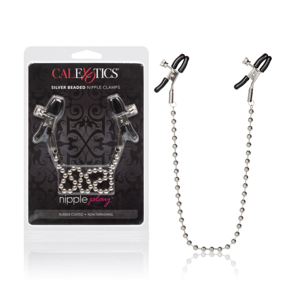 Silver Beaded Nipple Clamps CalExotics