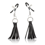 Nipple Play Playful Tassels Nipple Clamps - Black CalExotics